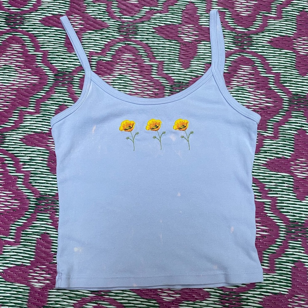 Light blue brandy tank top